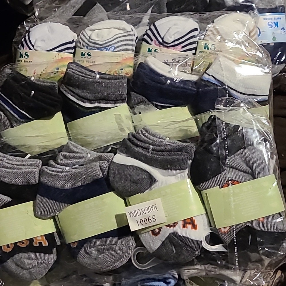 boys 1-2 socks 12 pair pkg.